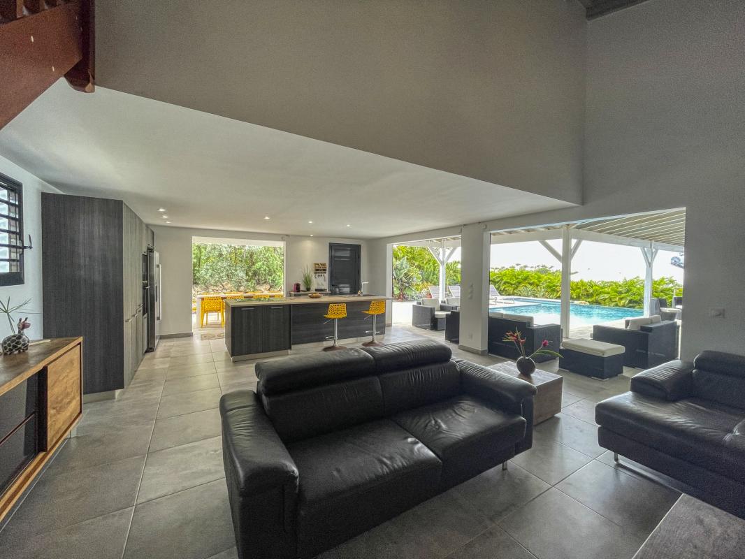 Villa Saint François Guadeloupe_salon cuisine